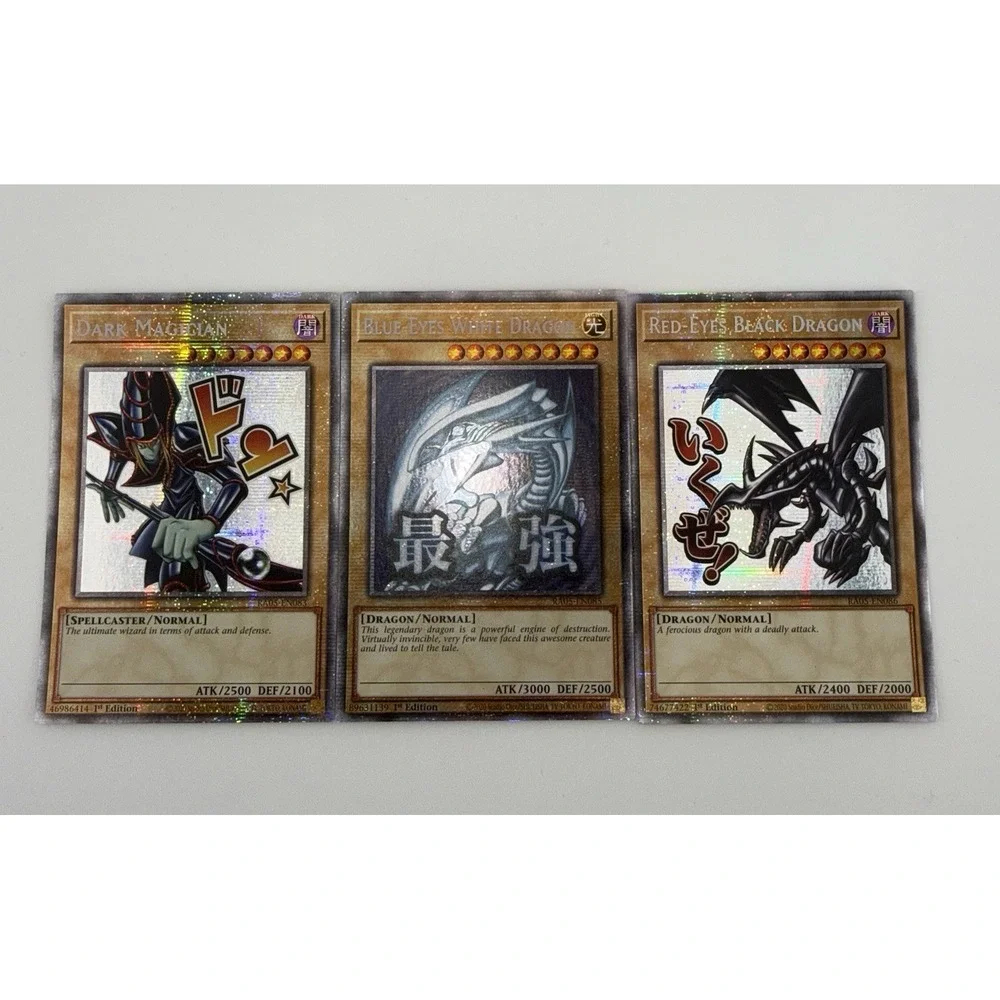 Rarity Collection 5 LOB Trio Starlight Rare NM Blue-Eyes-Dark Magician-Red-Eyes